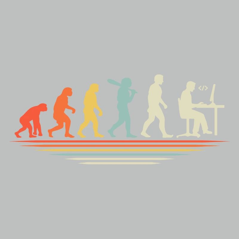 Coffee Coding Evolution Codeur Développeur Nerd Coffe