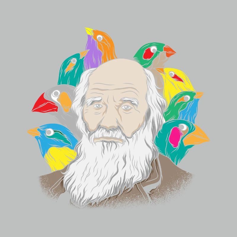 Charles Darwin Portrait Gift Evolution