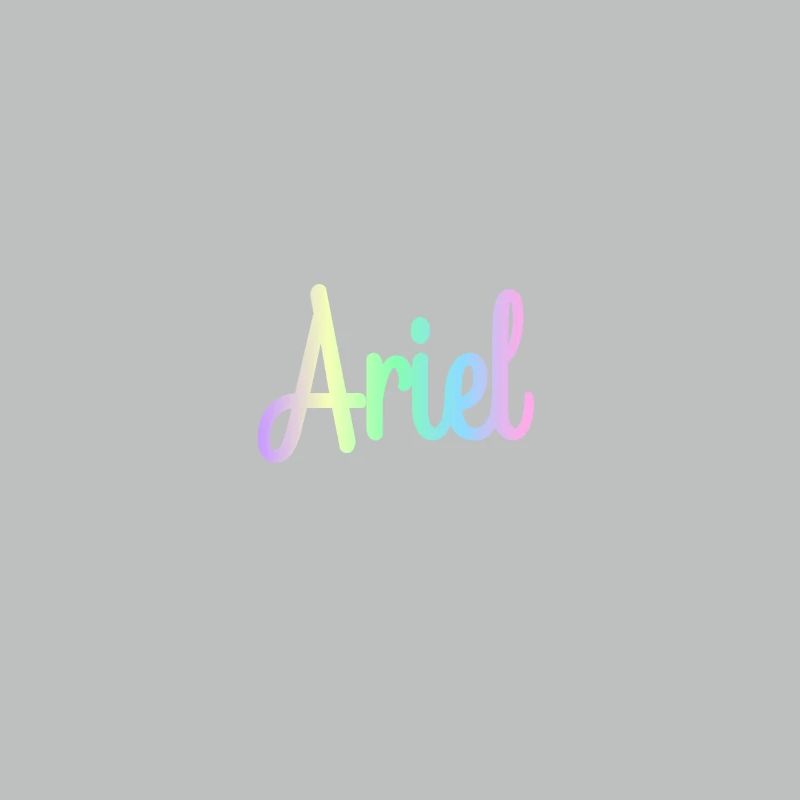 ARIEL Rainbow Minimalist Cursive