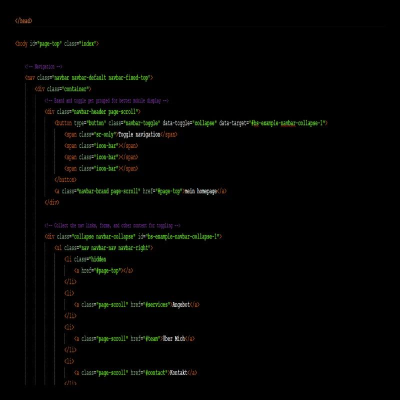 Programación de html. Página de inicio Nerd Shirt