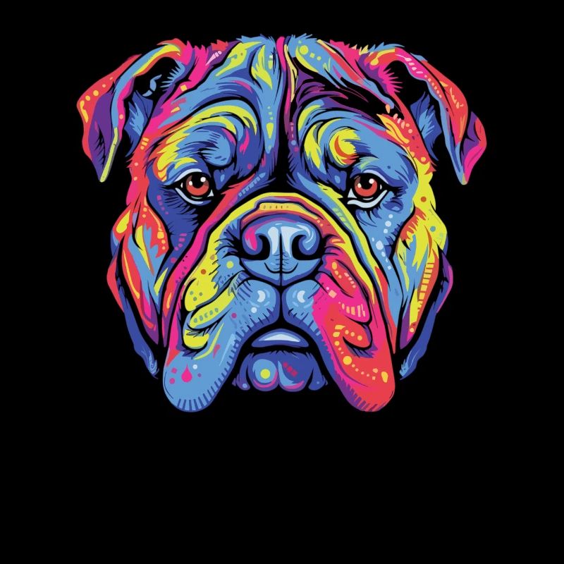 Aquarelle colorée Alapaha bleu sang