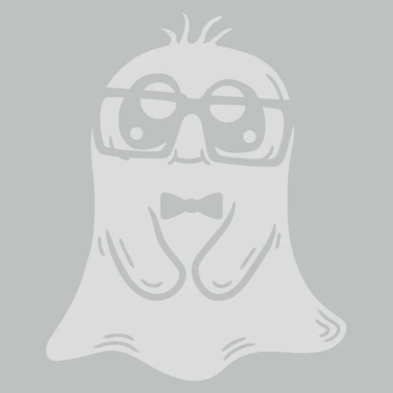 Horn-rimmed glasses nerd ghost comic