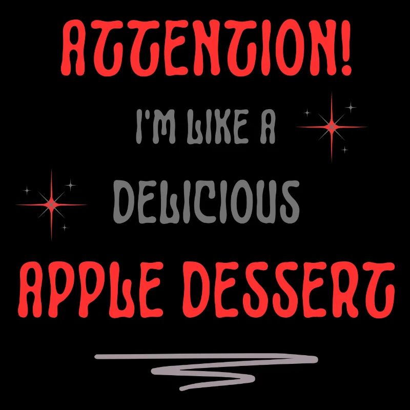 Apfeldessert-freundlicher Text