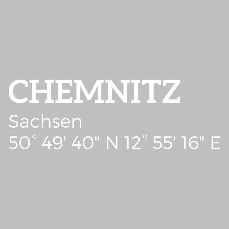 les coordonnées Chemnitz Saxe
