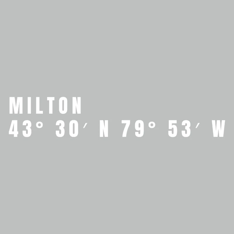 Milton, Canada Coordinates