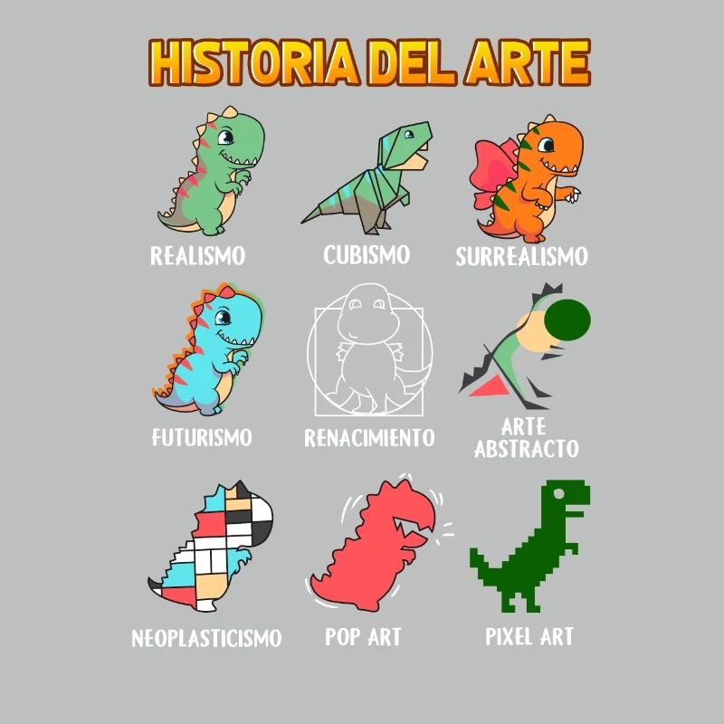 Kunstgeschichte mit Dinosauriern