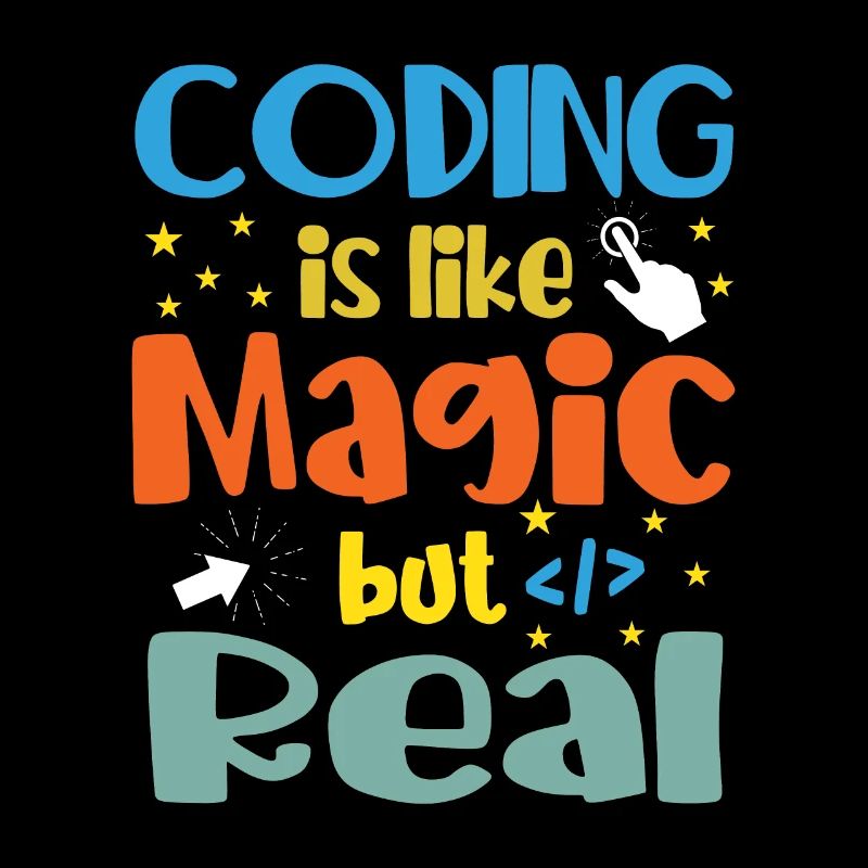 Coding Is Like Magic Coder Programmer Computer Gee