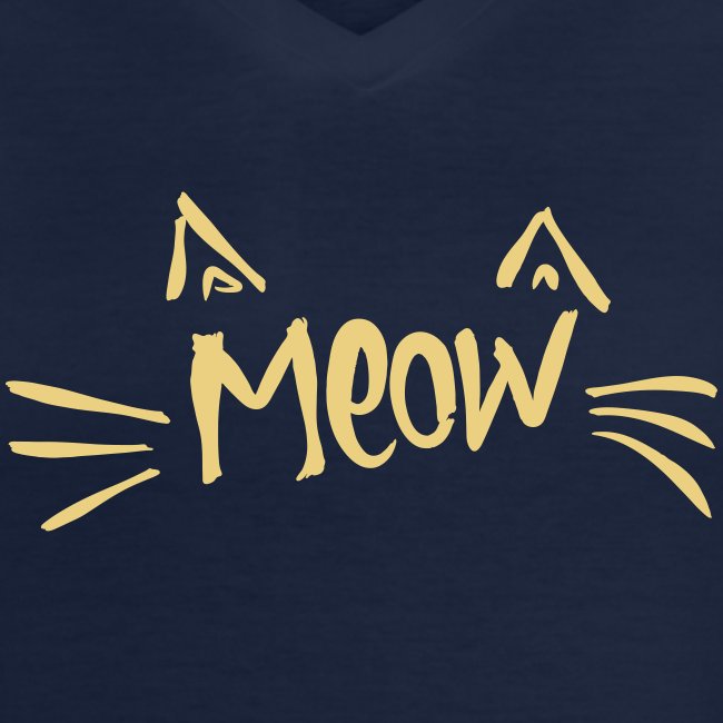Vorschau: meow2 - Klassisches Frauen-T-Shirt mit V-Ausschnitt