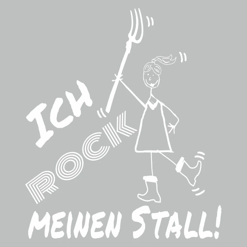 Frau Mistgabel Stall witzig