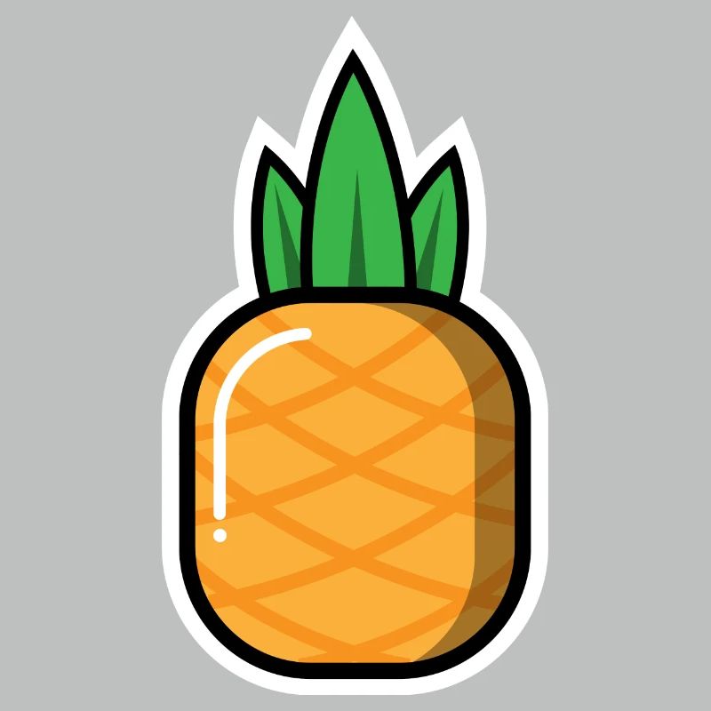 Ananas Frucht Vitamine Illustration Grafik