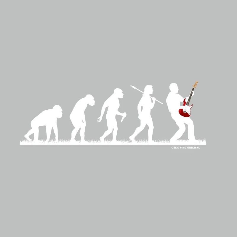 Evo Gitarrist E-Gitarre Gitarrenspieler Evolution