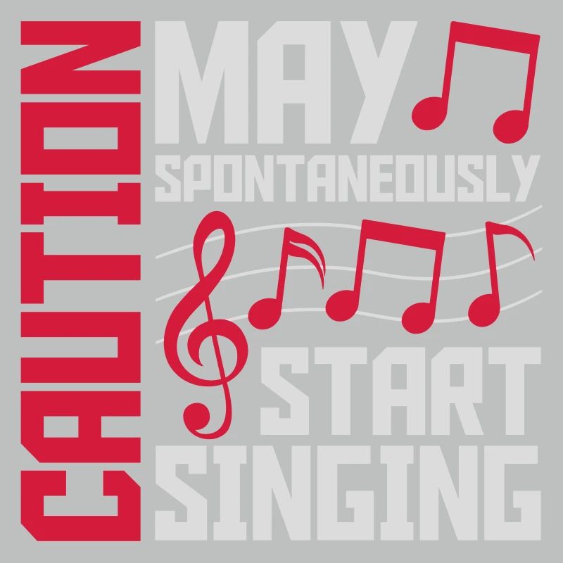 may spontaneously start singing