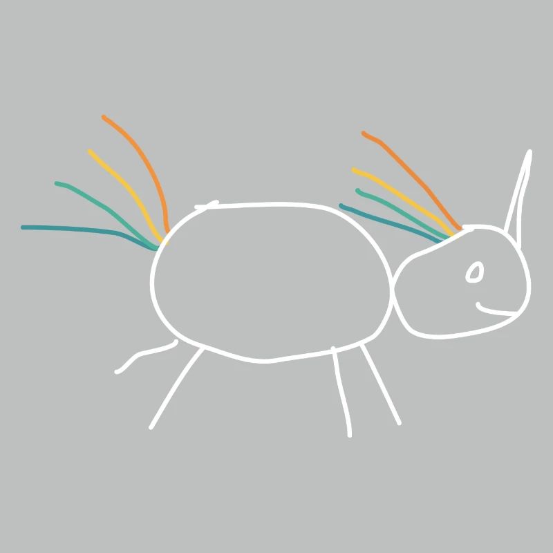 Unicorn Einhorn Geschenkidee Strichmann Humor