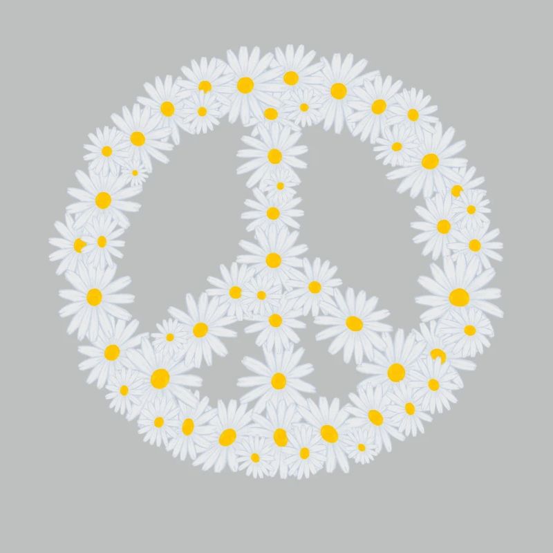 Gänseblümchen-Friedenszeichen