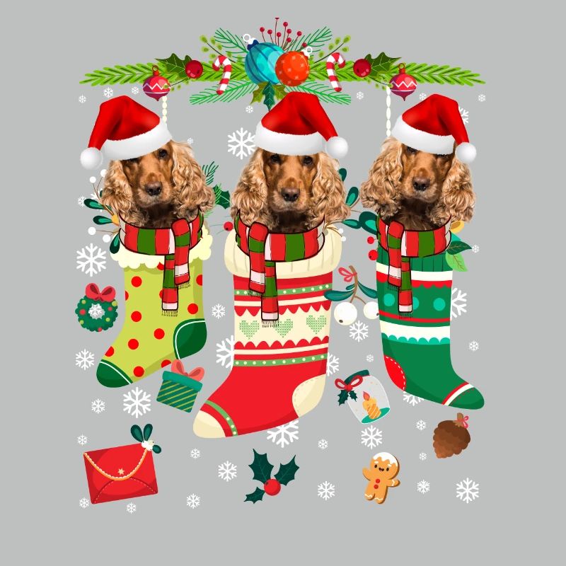 Pull de Noël moche Cocker Spaniel Dog Edition