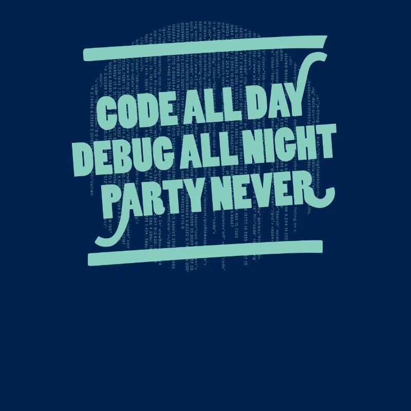 Code All Day Programmierer Hacker Computercode