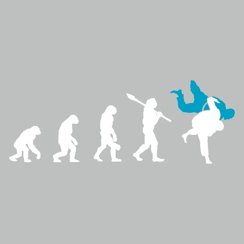 Judo Evolution cool judoka retro gift