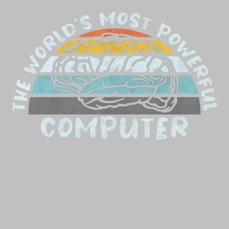 COMPUTER BRAIN LINUX SUPERBRAIN GEEK VINTAGE TECH