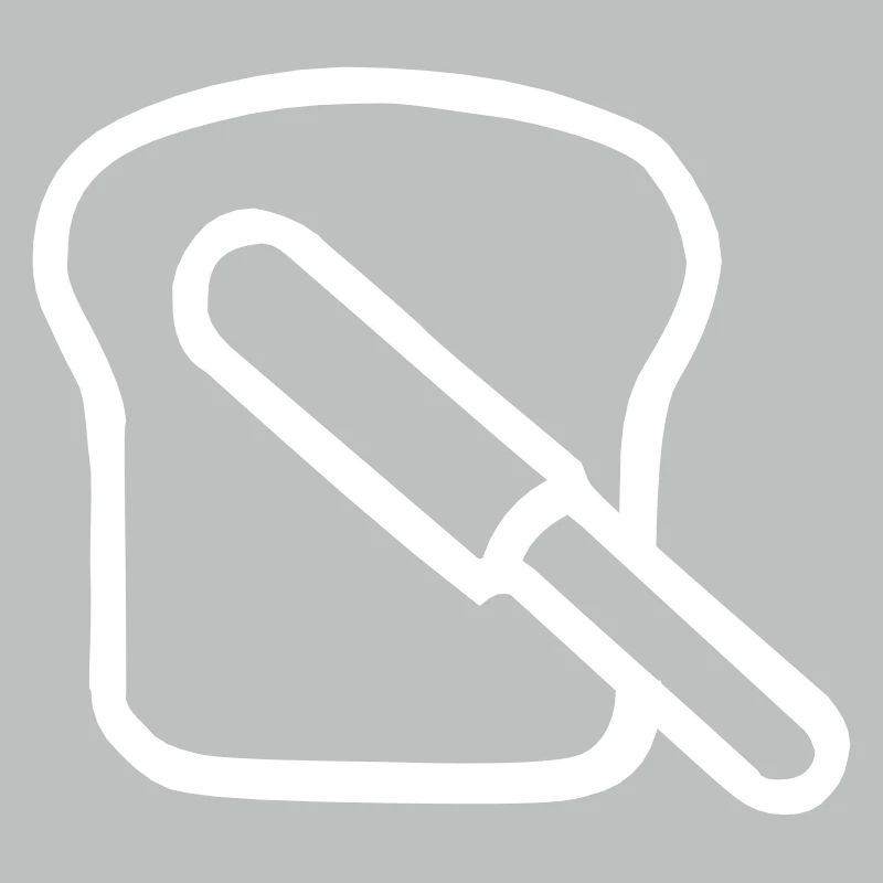 Bread slice spread knife