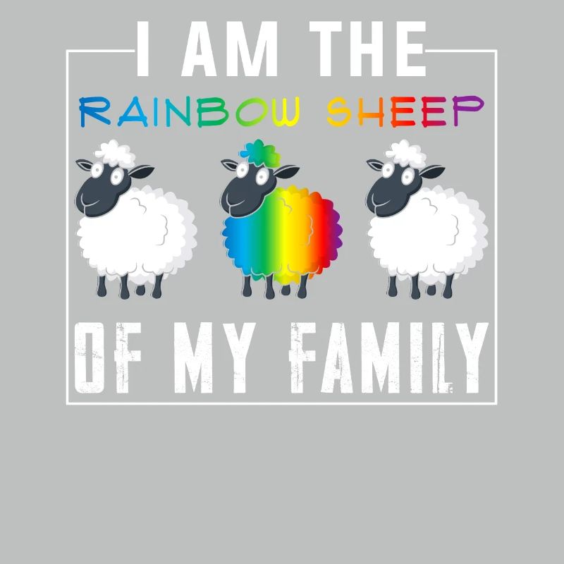 CSD Schaf Regenbogenfarben