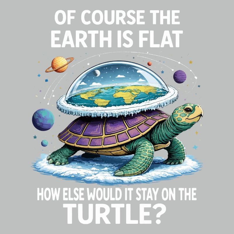 Turtle Flat-Earth Saying