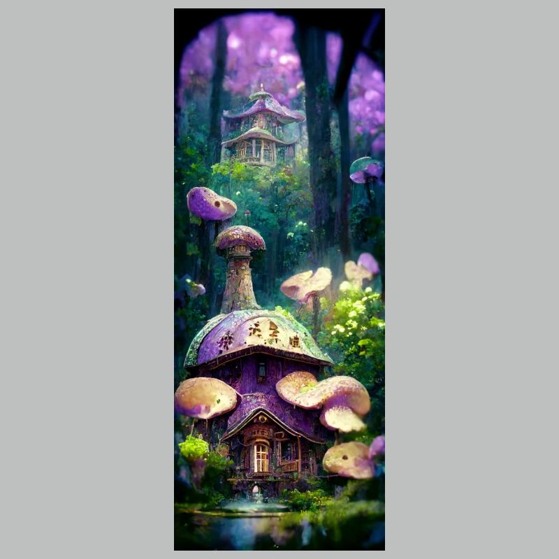 Forêt de champignons (champignons dans la forêt)