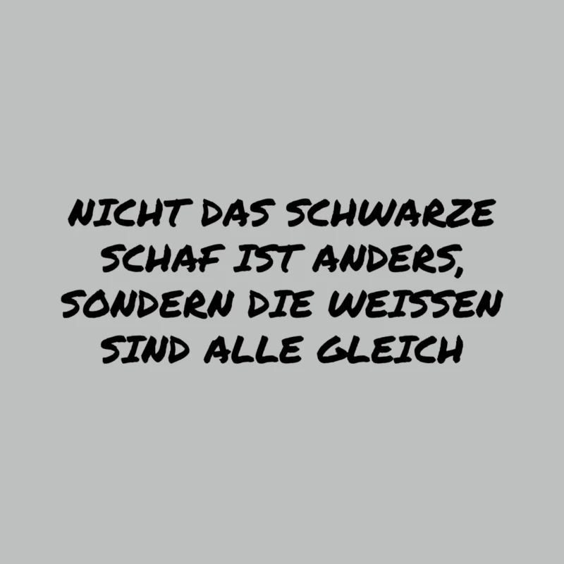 nicht das schwarze Schaf ist anders