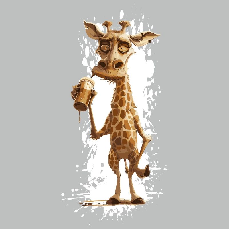 Giraffe Bier Lustig