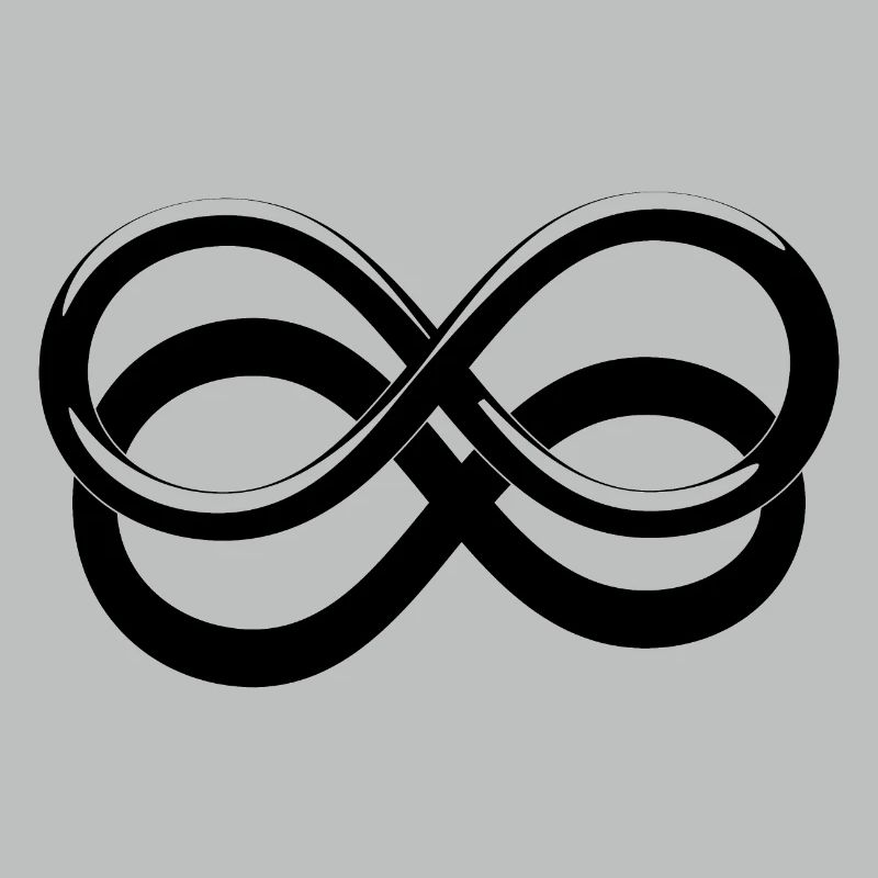 Infinite icon with drop shadow