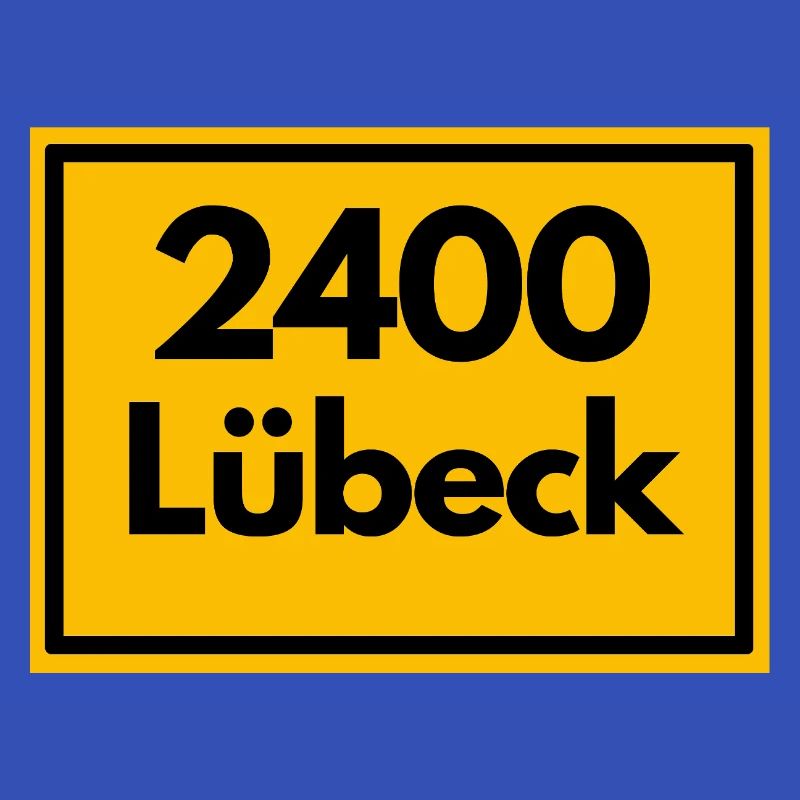 OLD POSTCODE POSTCODE RETRO 2400 LÜBECK HANSEPERLE