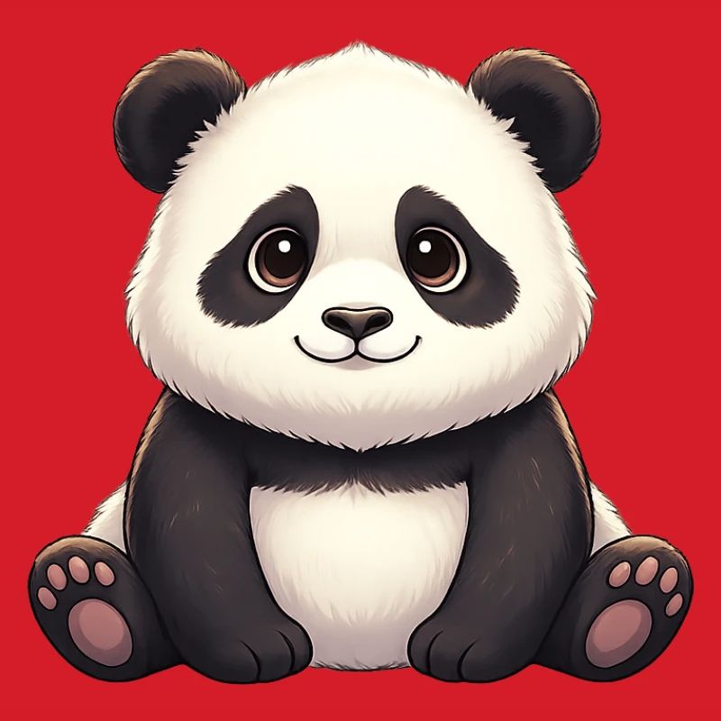 Panda Smiling Plush