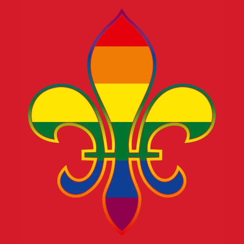 Fleur de Lys/Fleur de Lis Regenbogen