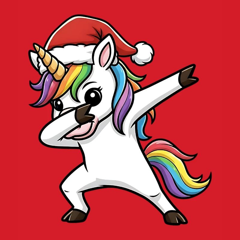 Weihnachts Einhorn Dab