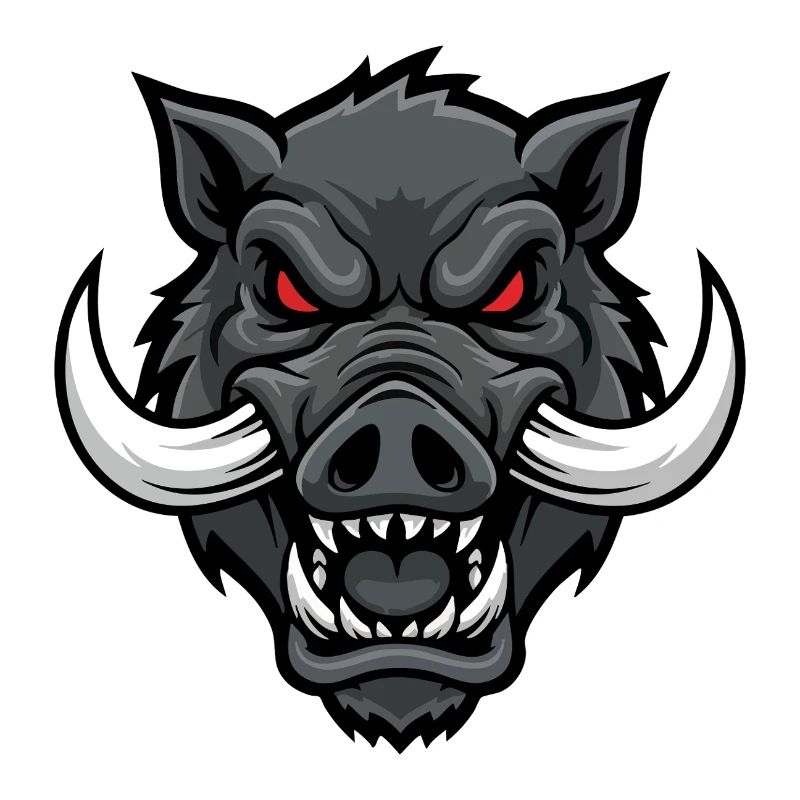 Alpha Boar Wrath Maskottchen-Maskottchenkopf