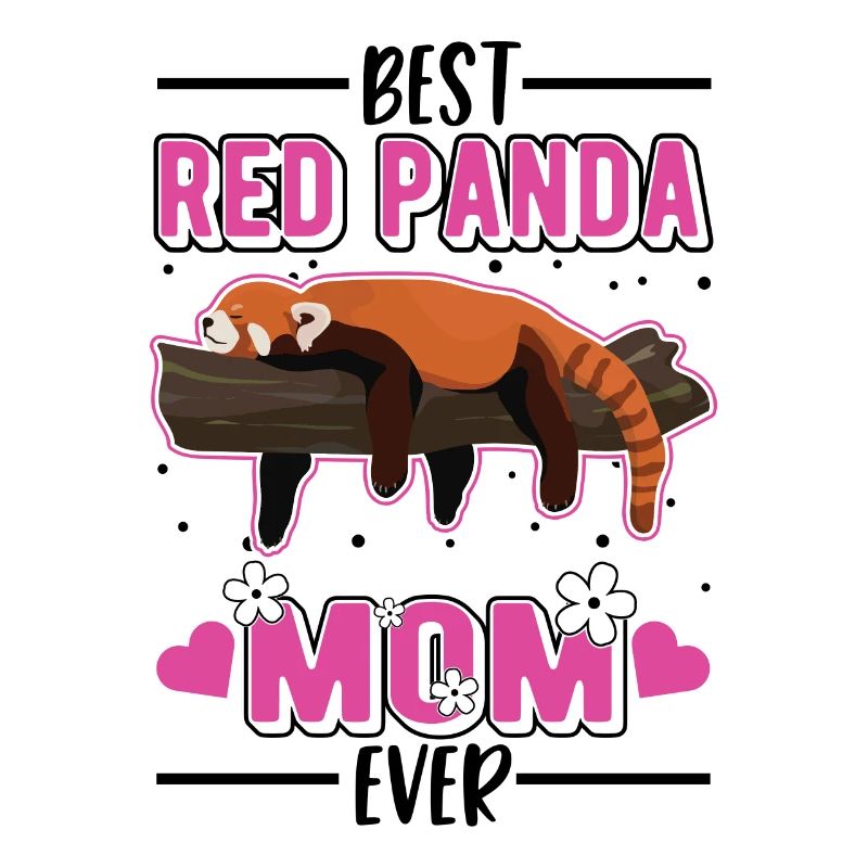 Roter Panda Mama Red Panda Maman