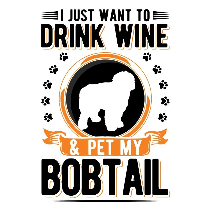 Bobtail and wine