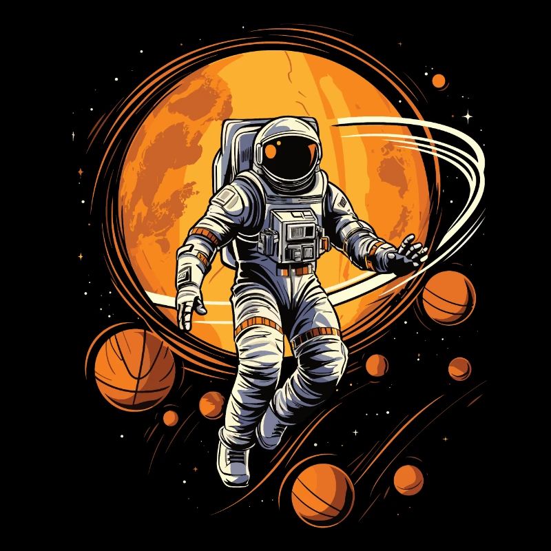 Un astronaute joue au basket dans l’espace