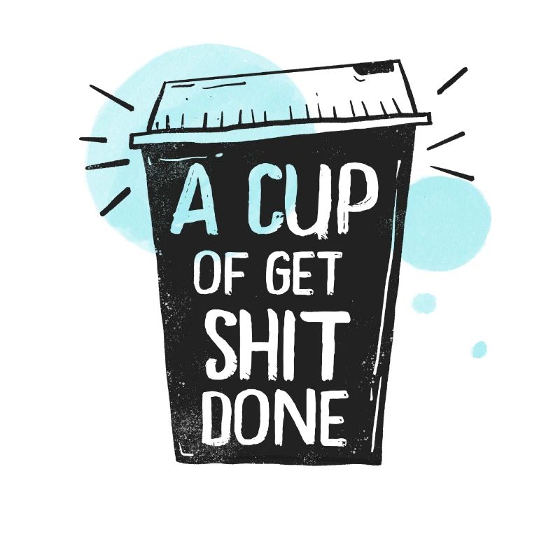 Lustiger Kaffeebecher mit Spruch