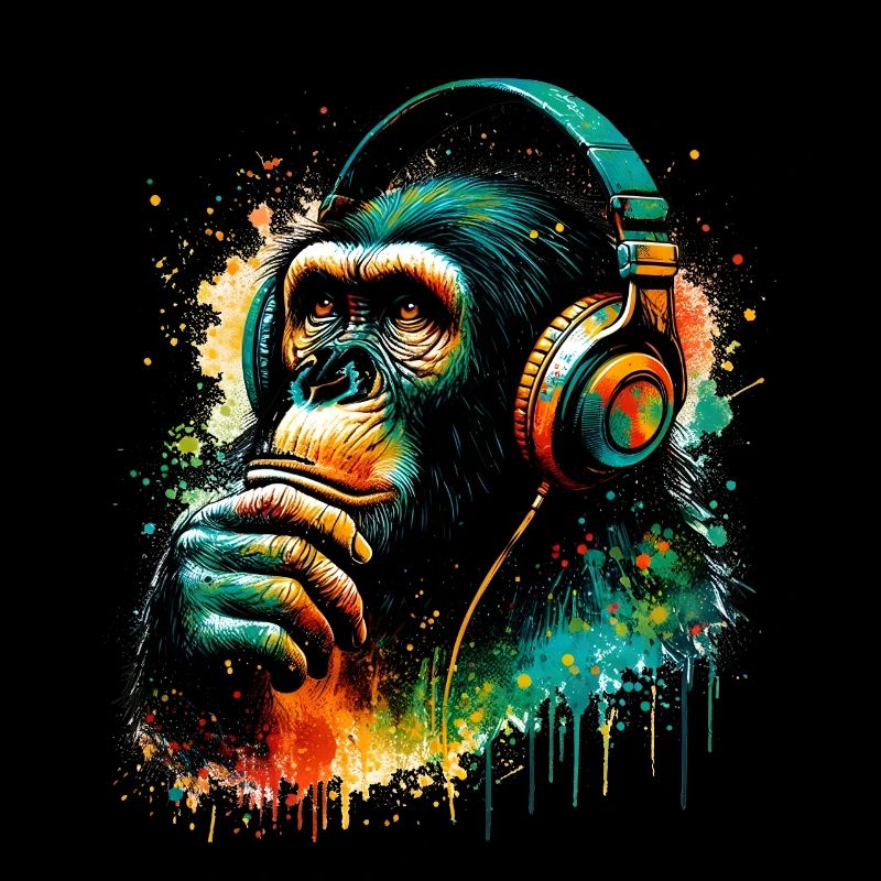 Banksy DJ Monkey Thinker