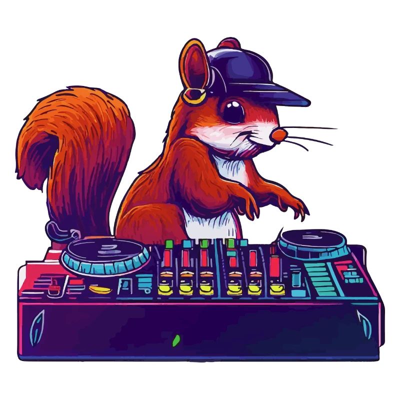 Eichhörnchen DJ Geschenkidee