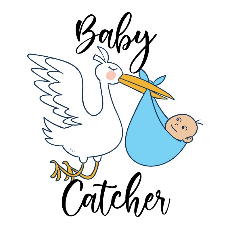 Hebamme Storch | Entbindungspfleger Beruf Geschenk