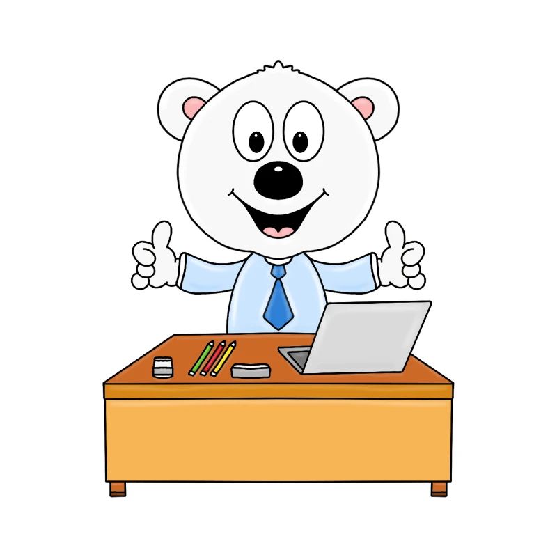EISBÄR - BERUF - JOB - CHEF - MITARBEITER - TIER