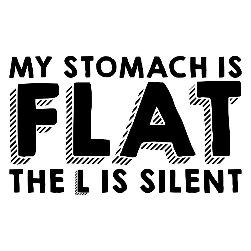 Il mio stomaco è piatto, la L è silenziosa