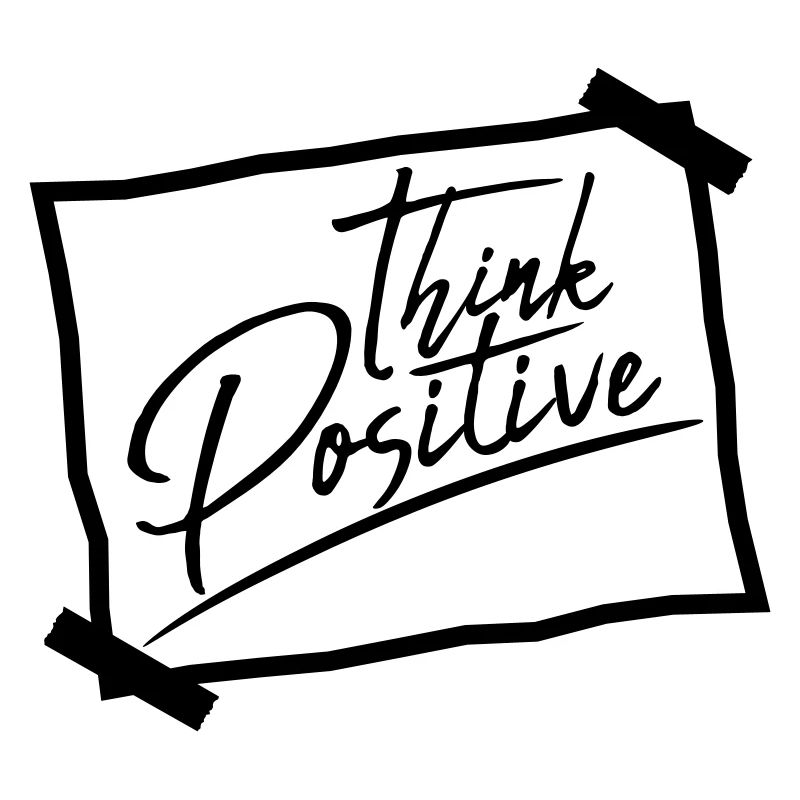 note mémo pense penser positif positif bl