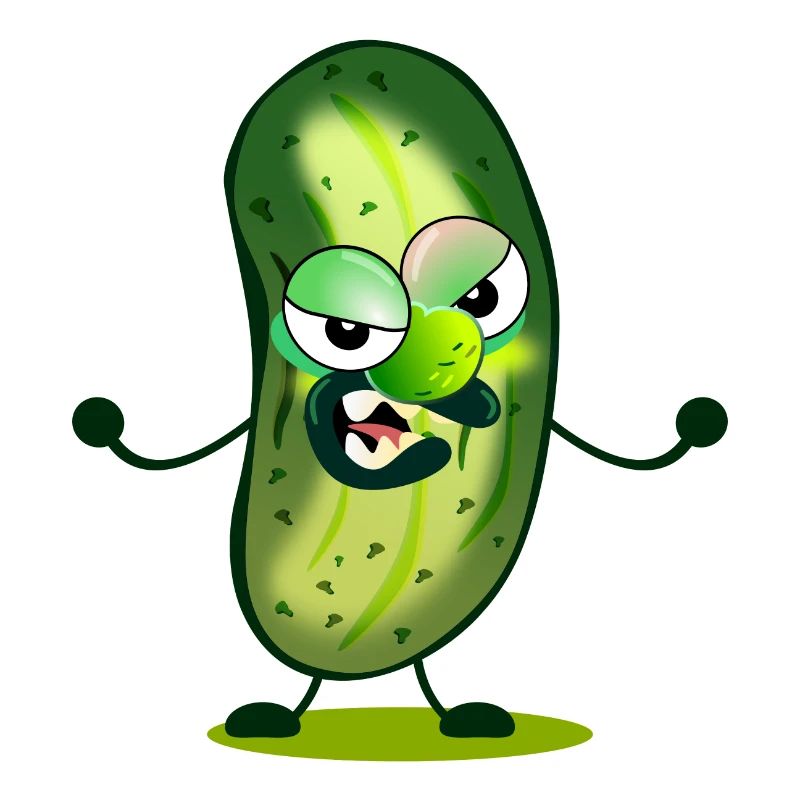 Dessin animé de cornichons