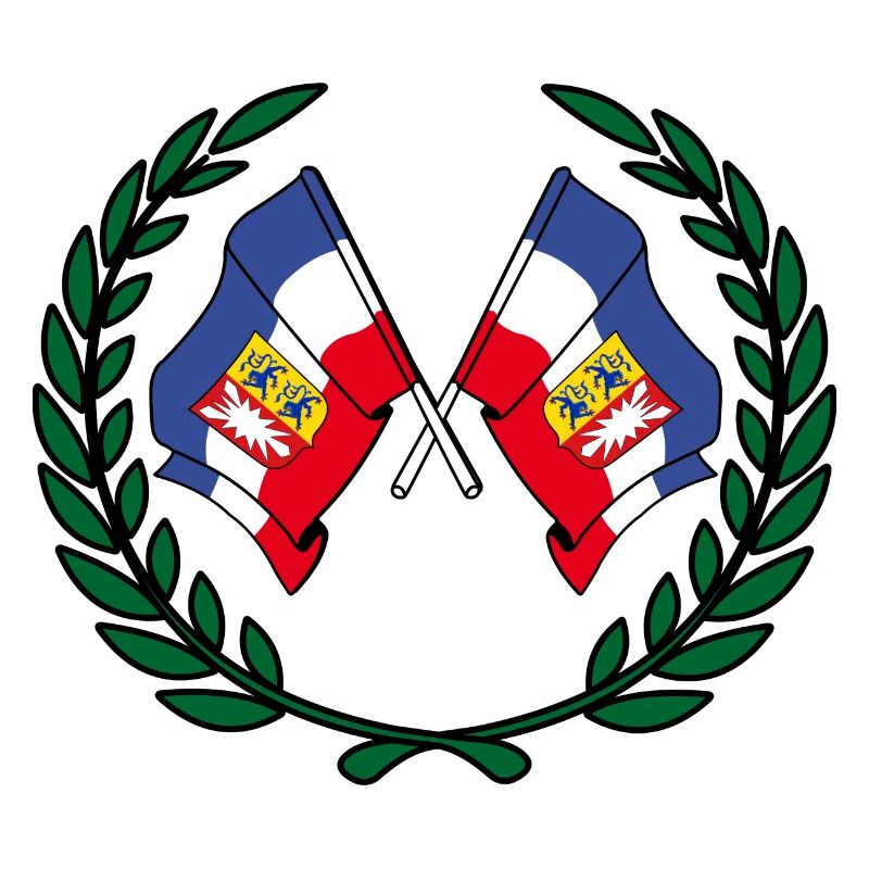 Drapeaux Couronne de laurier Schleswig Holstein
