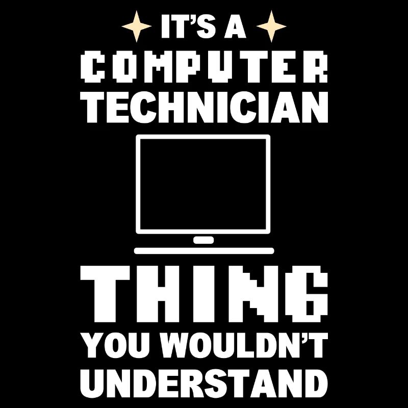 Lustiger Computerfreak Computertechniker