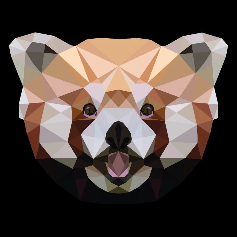 Red Panda Polygon Red Panda