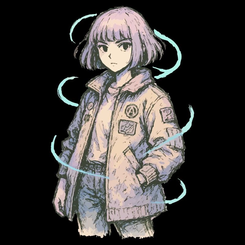 Neon Patch Bomber Mädchen