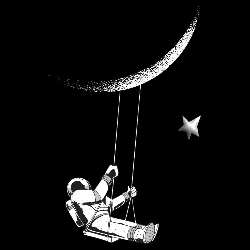 Astronaut moon